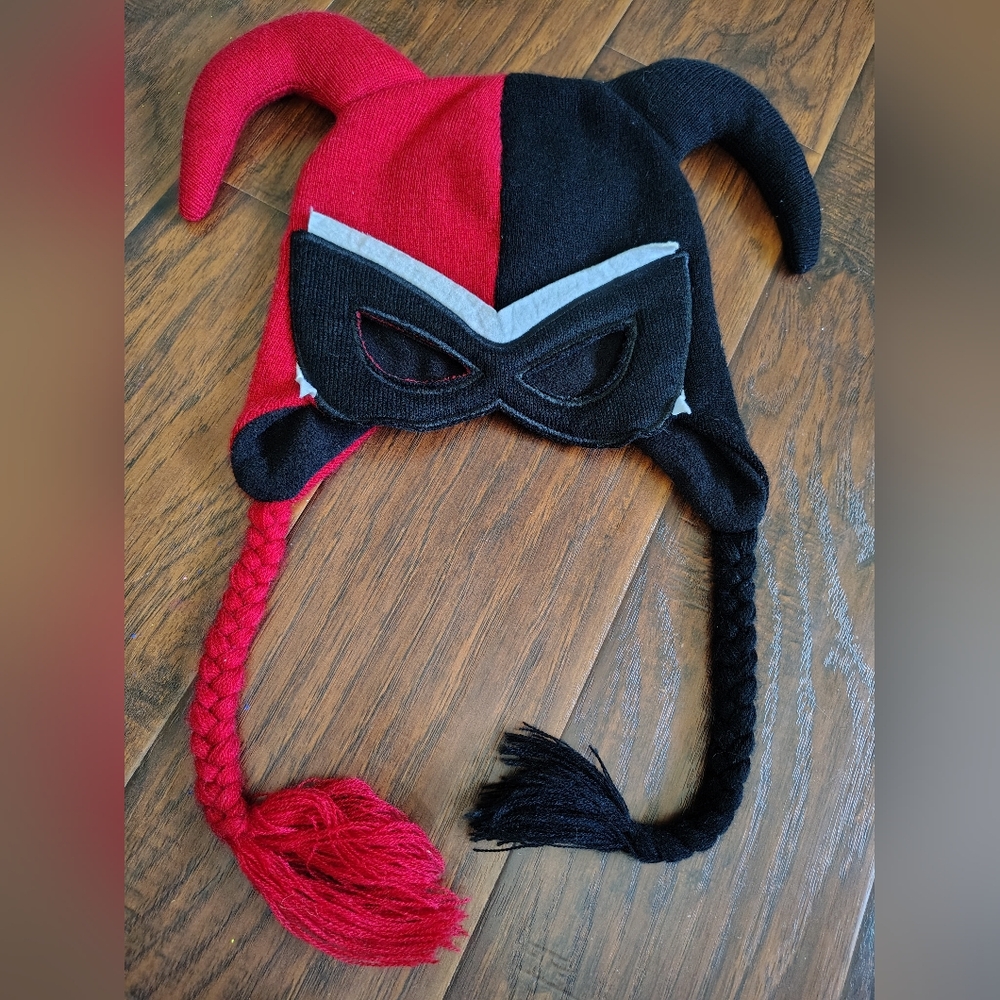 DC Comics Red and Black Jester Hat